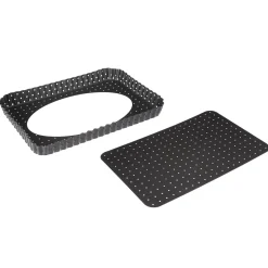 Moule à fond perforé métal 31x21cm