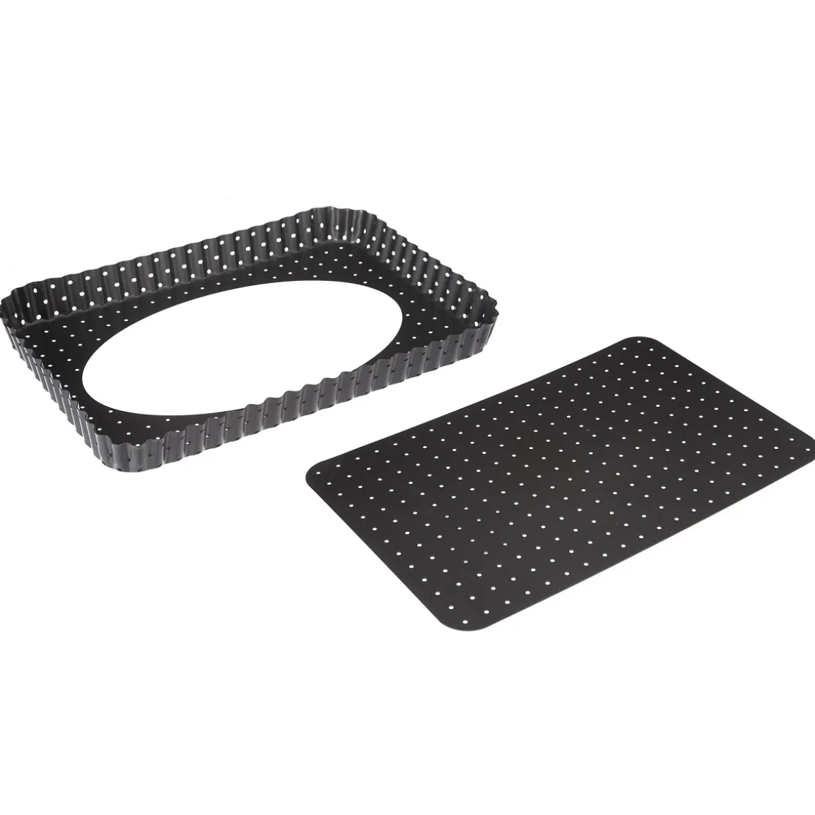 Moule à fond perforé métal 31x21cm