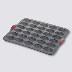 Moule 30 madeleines silicone- Noir,rouge