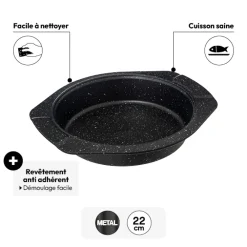 Moule à manqué en acier, 26cm