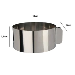 Moule à manqué extensible 30 cm, Inox
