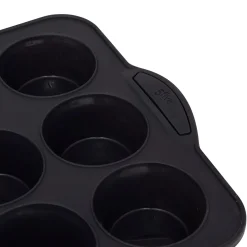 Moule 12 muffins silicone - Noir