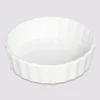 Moule à tartelette céramique 12,5cm, Blanc