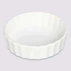 Moule à tartelette céramique 12,5cm, Blanc