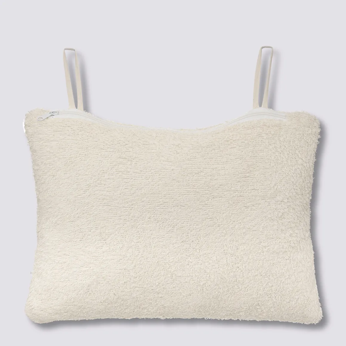 Oreiller de bain coton, fixation ventouse