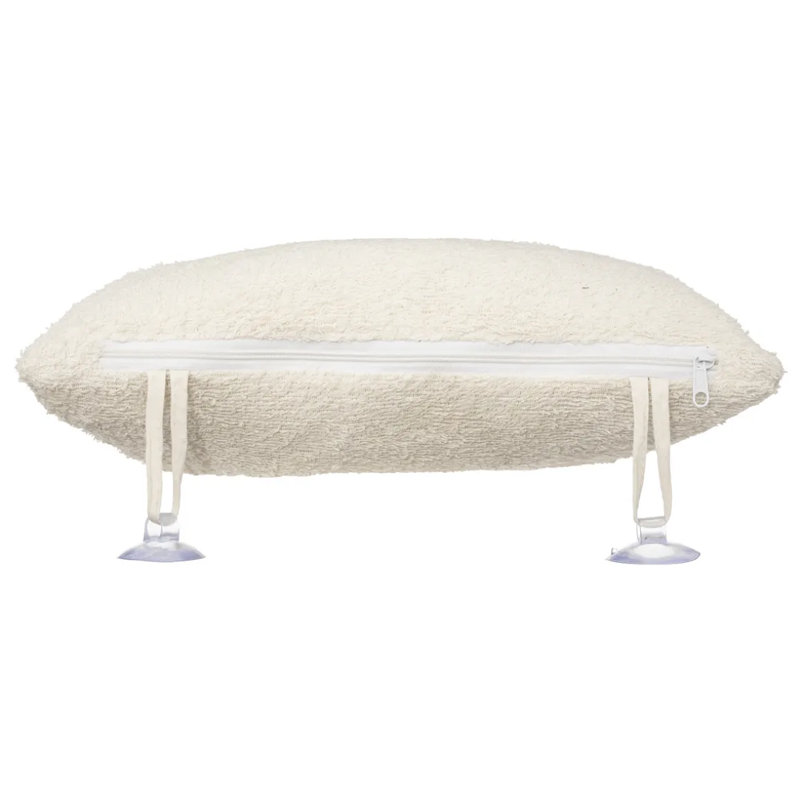 Oreiller de bain coton, fixation ventouse