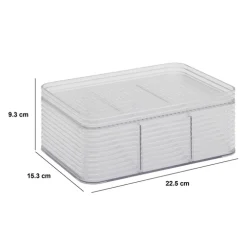 Organisateur 3 compartiments, Transparent