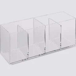 Organiseur 4 compartiments, Transparent