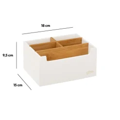 Organiseur 5 compartiments, Blanc