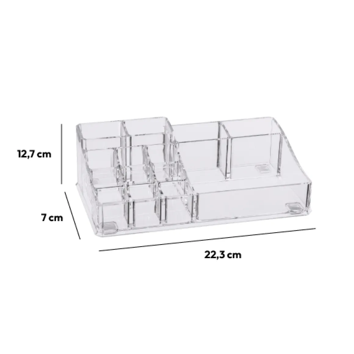 Organiseur 14 compartiments, Transparent