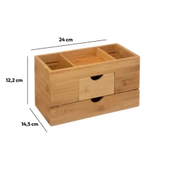Organiseur 2 tiroirs/3 compartiements