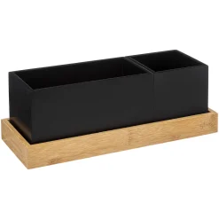 Organiseur amovible bambou, Noir