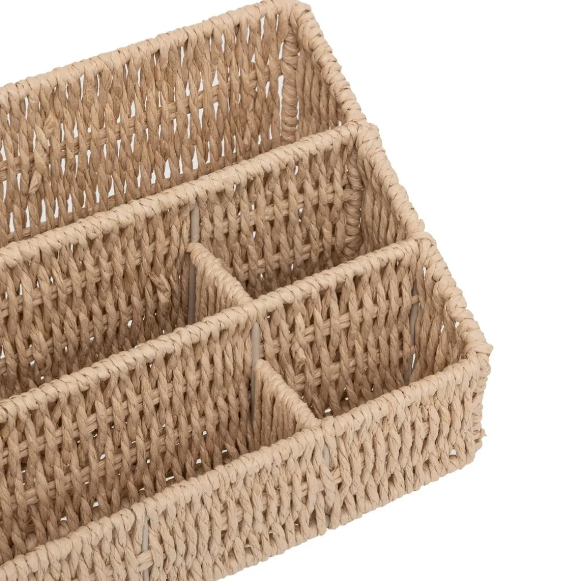 Organiseur avec compartiments, Papier tressé