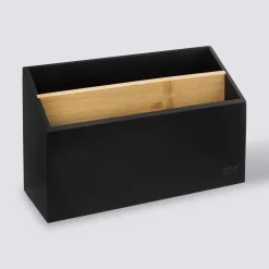 Organiseur bambou, Noir