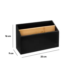 Organiseur bambou, Noir