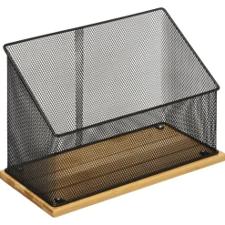 Organiseur de bureau - Bambou, noir