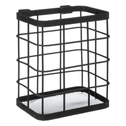 Organiseur d'évier égouttoir en métal, Noir