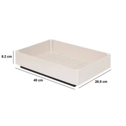 Organiseur, l.40 cm, Beige