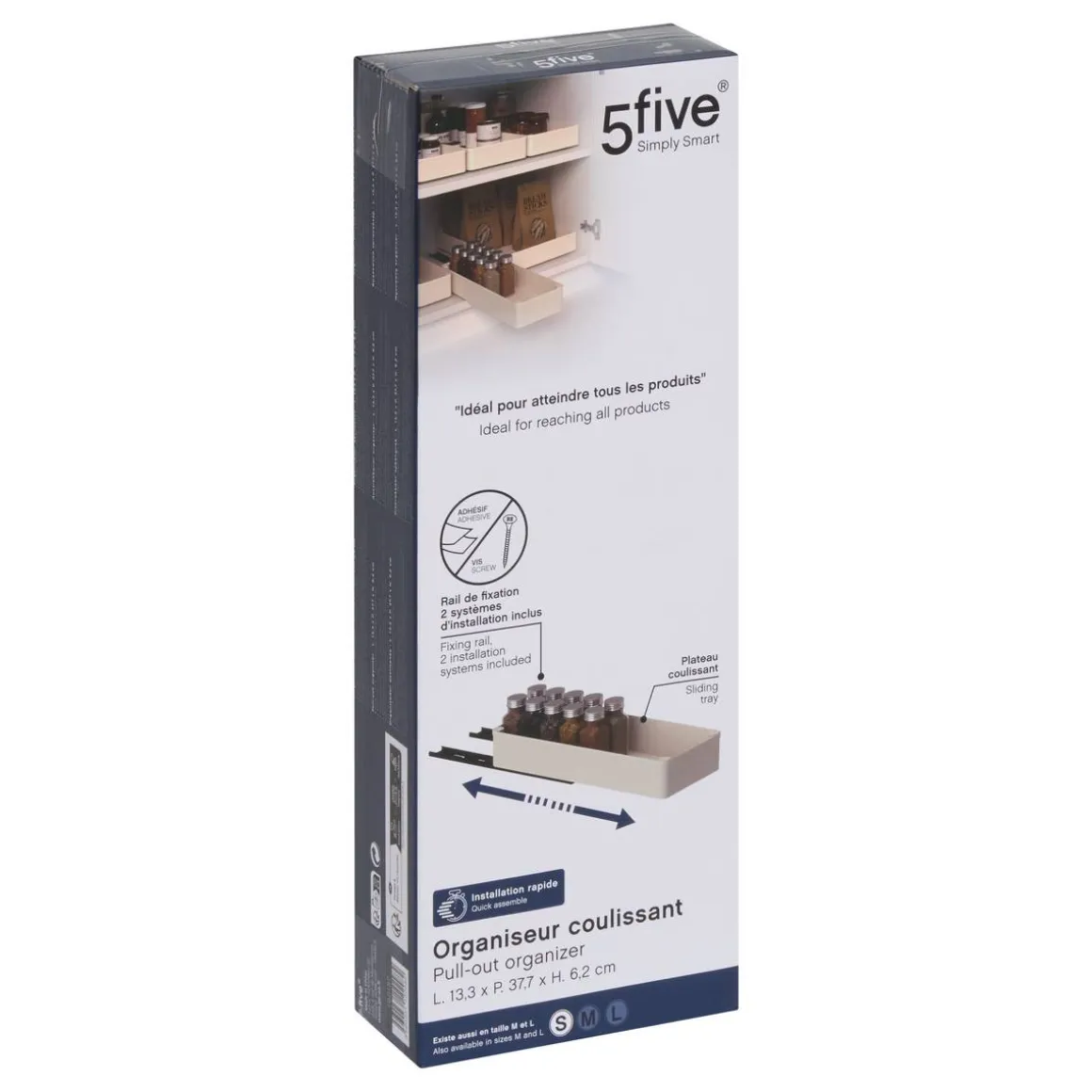 Organiseur, L.37,7 cm, Beige