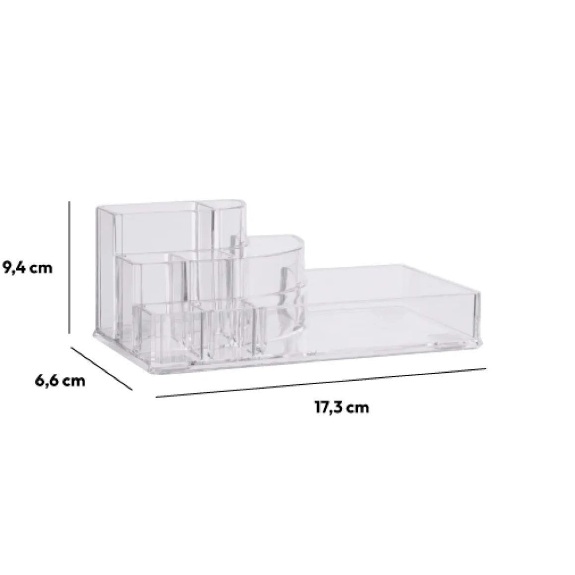 Organiseur maquillage, Transparent