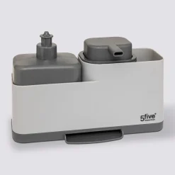 Organiseur évier avec distributeur, Gris
