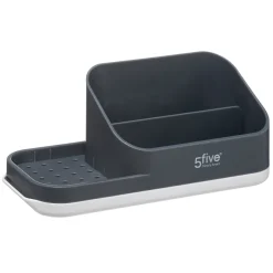 Organiseur évier avec distributeur 300ml, Gris