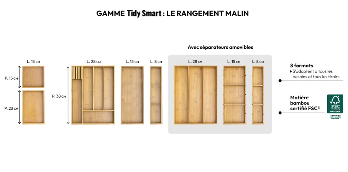 Organiseur 8x38 cm