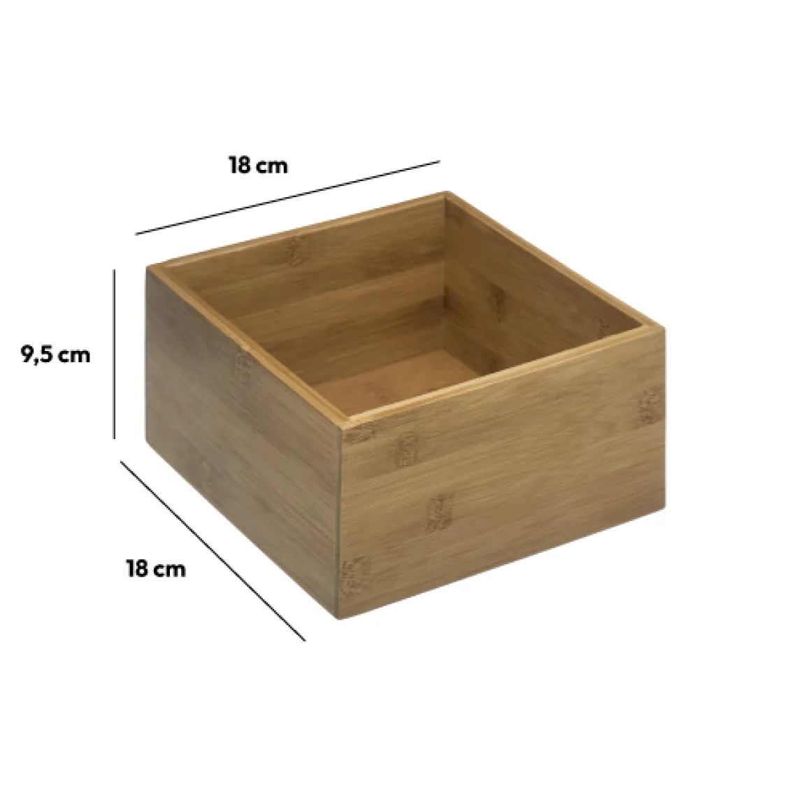 Organiseur 18x18cm - Bambou