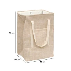Panier à linge, 70 l, Beige