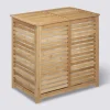 Panier à linge double 50L, Bambou