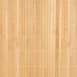 Panier à linge 100L, Bambou et noir