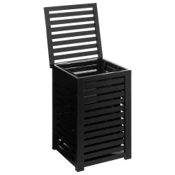 Panier à linge 65L, Bambou noir