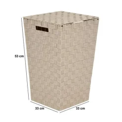 Panier à linge, 50l, Beige