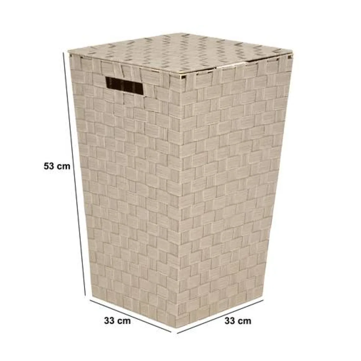 Panier à linge, 50l, Beige