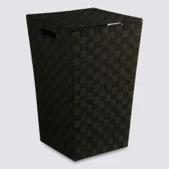 Panier à linge 30L bisauté, Noir