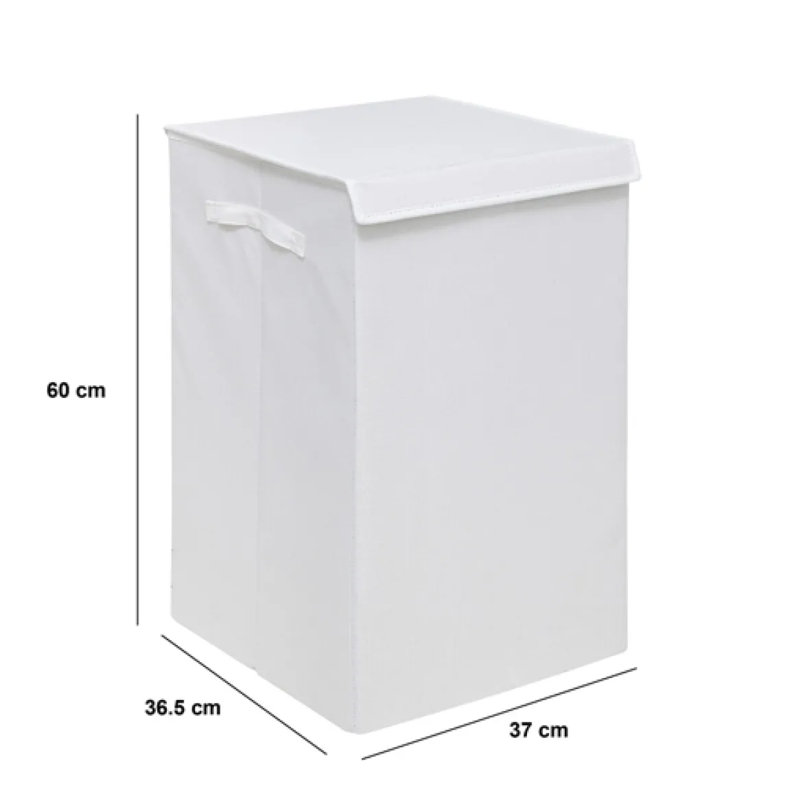 Panier à linge 74L, Blanc