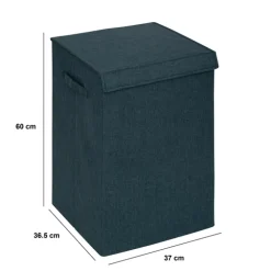 Panier à linge 74L, Bleu pétrole