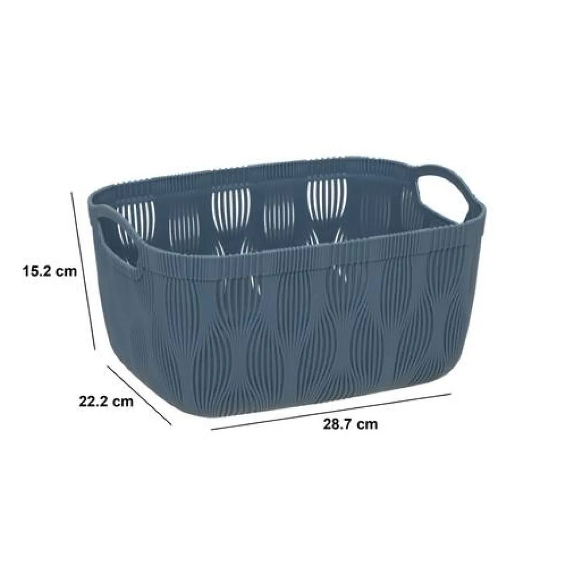 Panier à linge, l.28,7 cm, Rose Clair