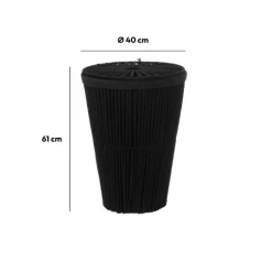 Panier à linge 42L, Noir