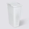 Panier à linge, plastique, 42L - Blanc