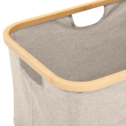 Panier à linge pliable 54L, Gris
