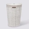 Panier à linge rond 40L, Blanc