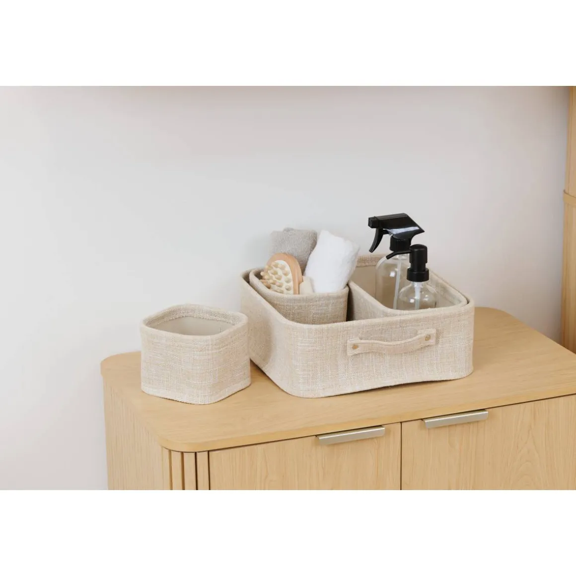 Panier, 4 produits, Beige