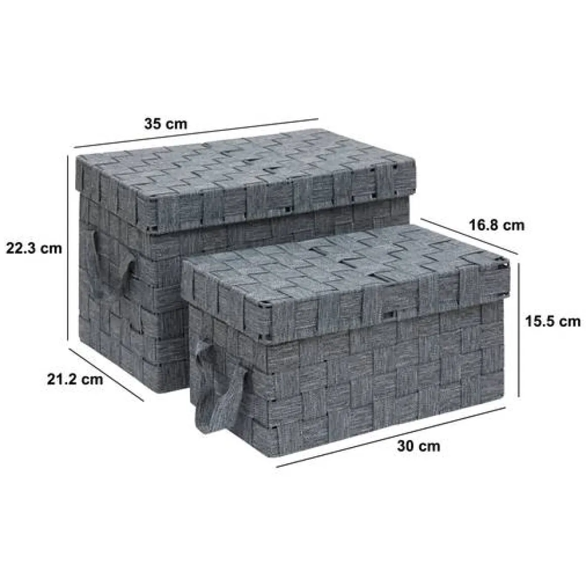 Panier, 2 produits, Gris