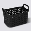 Panier ajouré plastique 4L, Noir