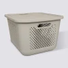 Panier avec couvercle 19,6L, Lin