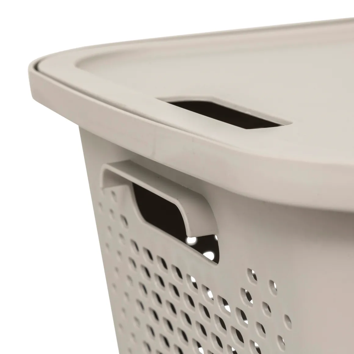 Panier avec couvercle 19,6L, Lin