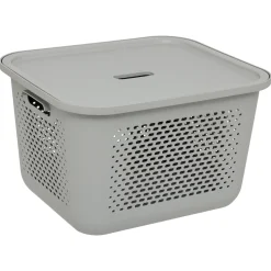 Panier avec couvercle 19,6L, Lin