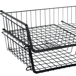 Panier de rangement à suspendre 31,5cm, Noir