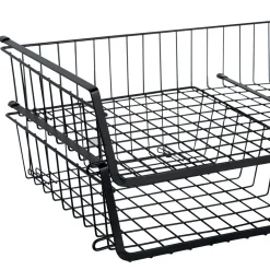 Panier de rangement à suspendre 51,5cm, Noir